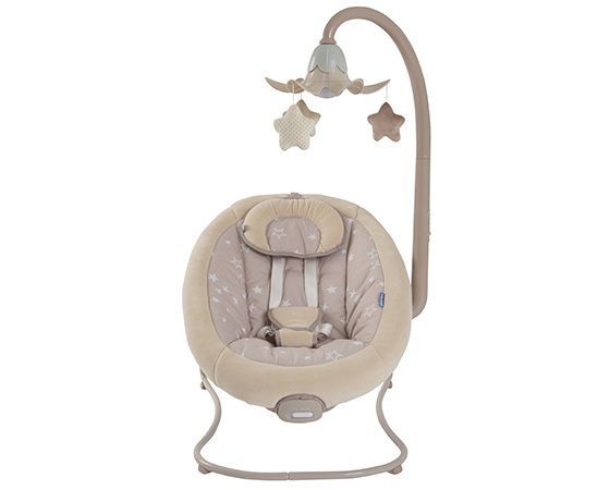 KIKKA BOO Ležaljka za bebe STARS - detalj