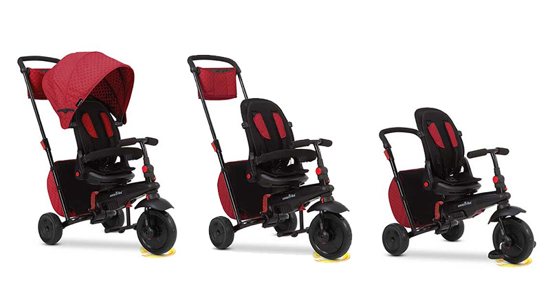 SMART TRIKE Tricikl FOLDING 700 8 u 1 crveni - detalj