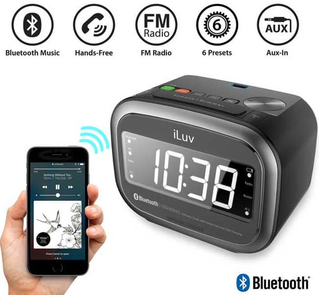 iLuv Radio budilnik sa Bluetooth zvučnikom Morning Call 2 - detalj