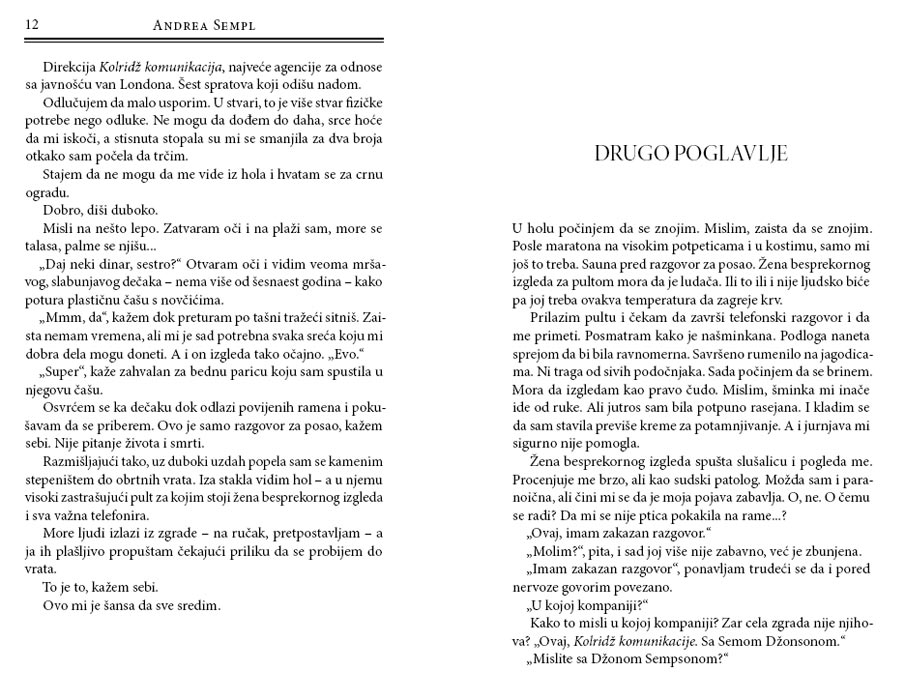 Šminkerka, Andrea Sempl - detalj