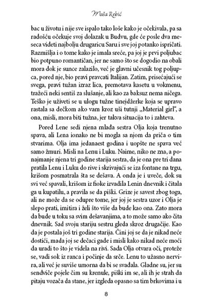 Sponzoruše, Maša Rebić - detalj