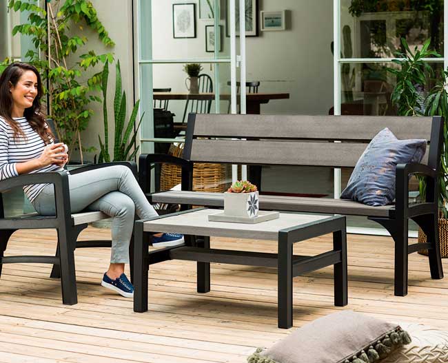 Baštenska klupa Curver Montero - detalj