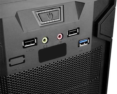 MS Raider Red midi tower kućište - detalj