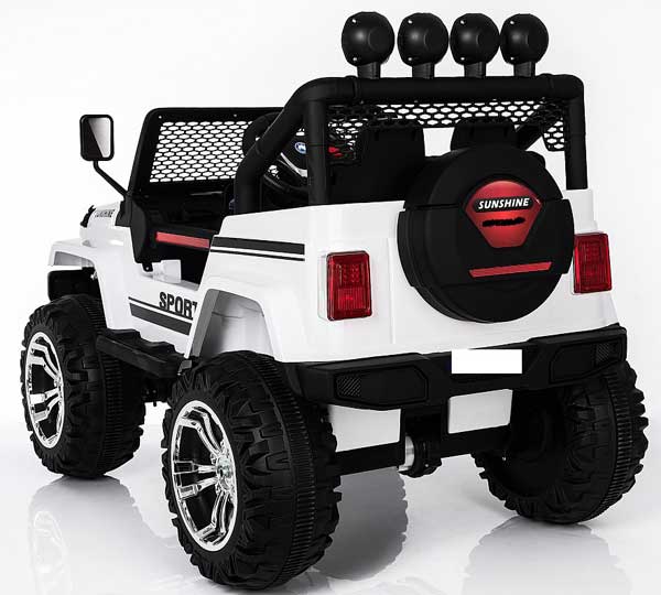 Dečiji automobil na akumulator Jeep Sport Beli - detalj