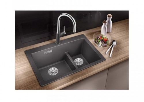 Granitna sudopera Lithos N-200S crna - detalj