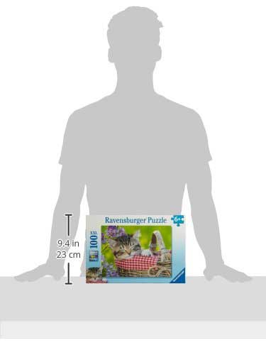Ravensburger XXL Puzzle 100 delova - Usnulo mače 10539 - detalj