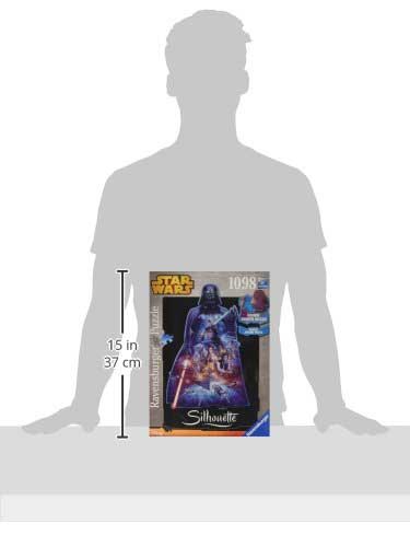 Slagalica 1098 delova - Star Wars Dart Vader - Ravensburger Silhouette 16158 - detalj