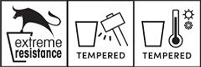 Posuda od vatrostalnog stakla Frigoverre Evolution 14x14cm 389113 - detalj