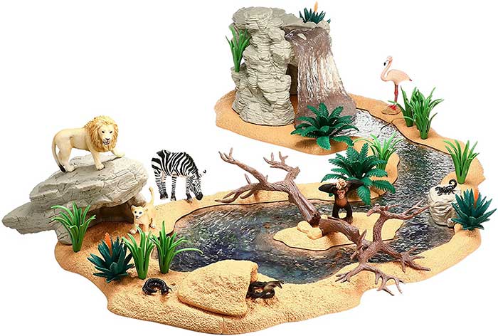 Schleich Figure Divlje životinje - Pojilište u divljini 42321 - detalj