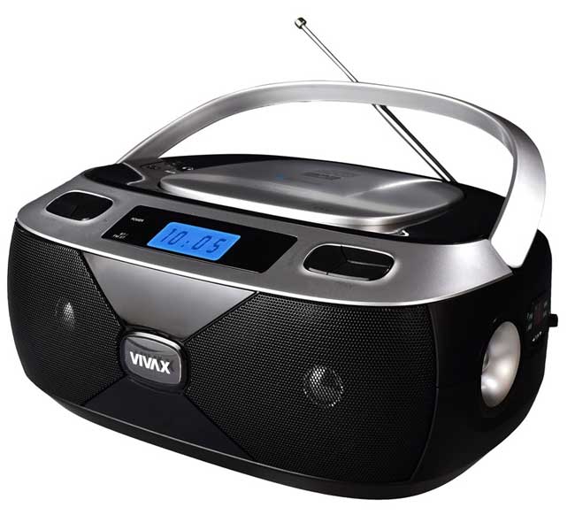 Vivax Prenosni Radio CD Mp3 uređaj APM-1040 silver - detalj