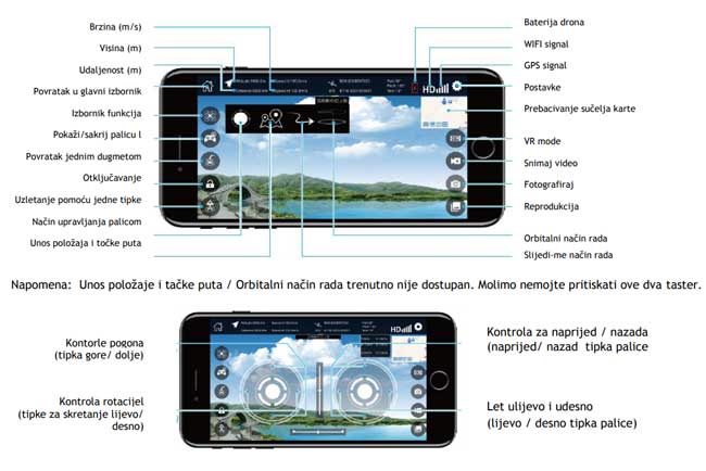 Dron sa kamerom MS Dark Spy - detalj