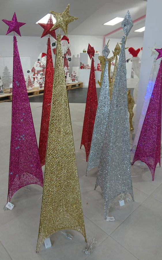 Svetleća Piramida Roze Abažur - 180 cm Jelka - detalj