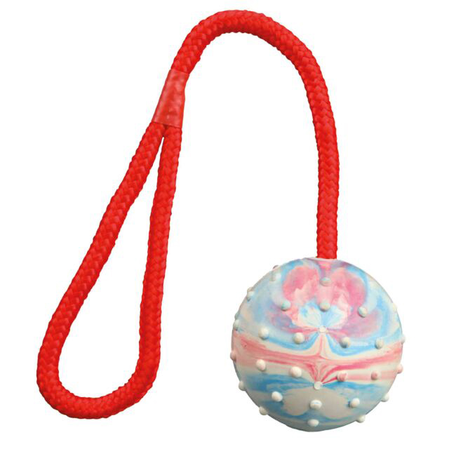 Trixie Igračka za psa Gumena lopta na konopcu 30cm 3308 - detalj