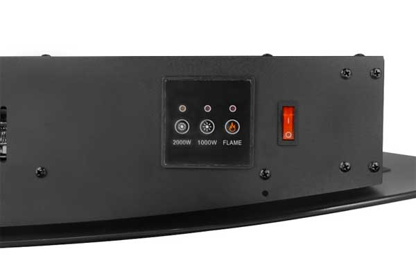 Električni zidni kamin 2000W Prosto EK2038 - detalj