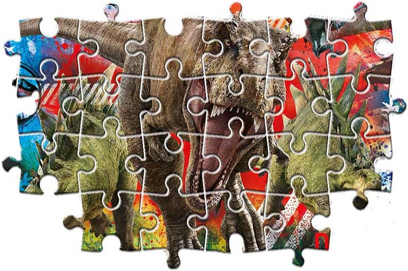 Puzzle slagalice za decu 60 maxi delova Jurassic World Clementoni 26456 - detalj