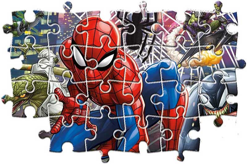 Puzzle slagalice za decu 60 maxi delova Spiderman Clementoni 26444 - detalj