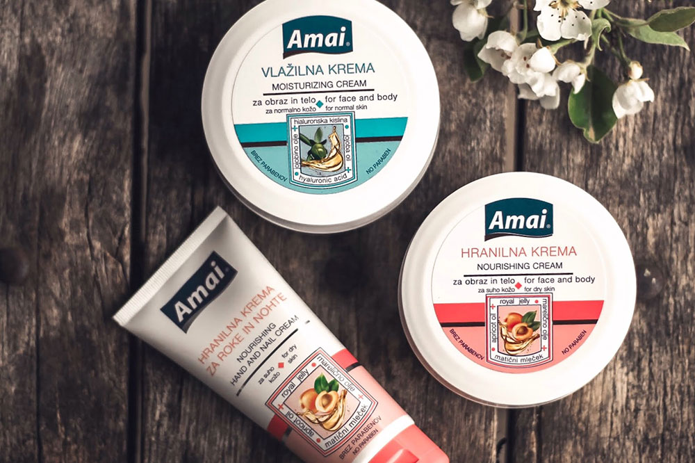 Amai Hranljiva krema za lice i telo za suvu kožu 250ml - detalj