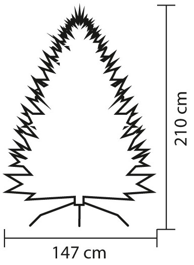 3D Jelka Resinosa Visina 150 cm - detalj