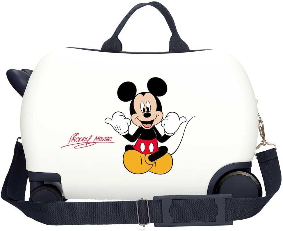 Dečiji kofer za vožnju Disney Mickey Cheerful white 43310 - detalj