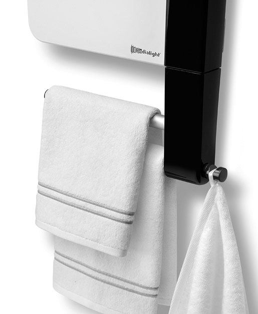 Zidna grejalica za kupatilo sa sušačem peškira Radialight Windy - detalj