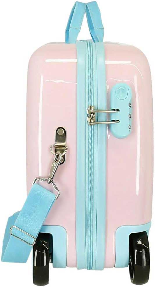 Dečiji putni kofer za vožnju Roll Road Spring is here pink 40898 - detalj