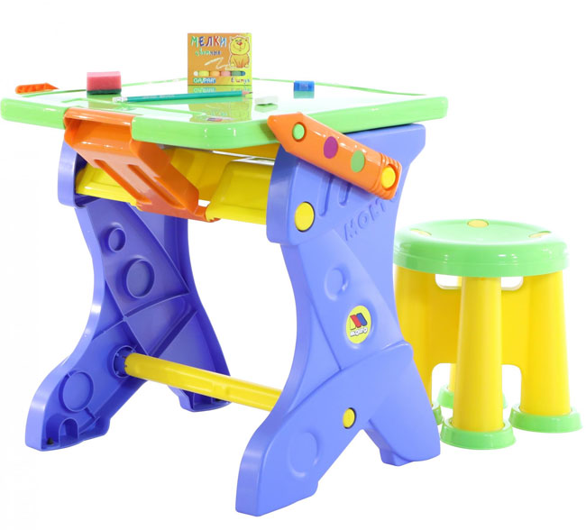 Polesie Dečiji set Sto sa tablom i stolica 35028 - detalj