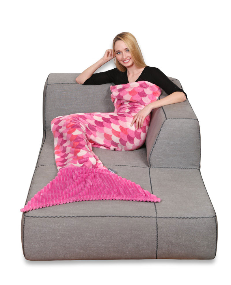 Kanguru sirena ćebe roze - detalj