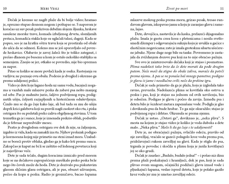 Život Po Meri, Meri Vesli - detalj