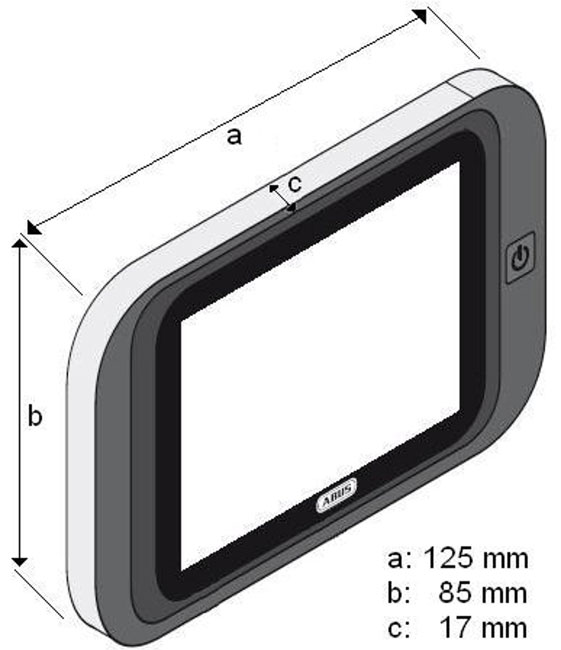 Digitalna Špijunka Za Ulazna Vrata - Abus 2814 - detalj