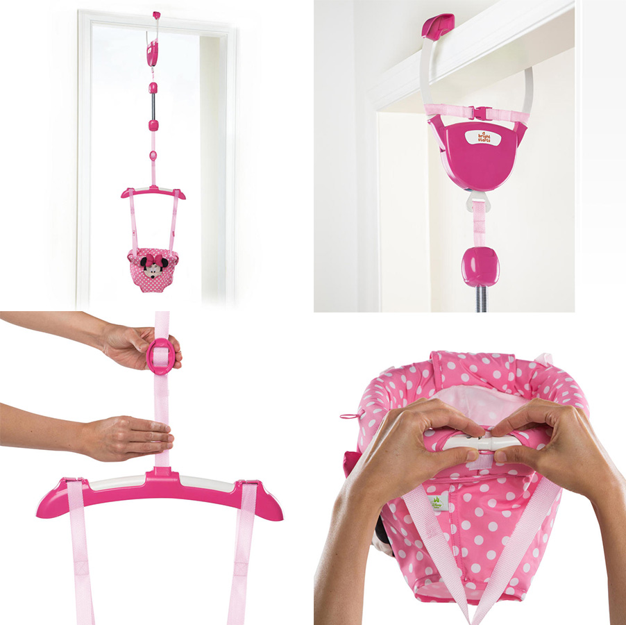 KIDS II Disney Baby Ljuljaška - džamper za vrata Door Jumper Minnie Mouse - detalj