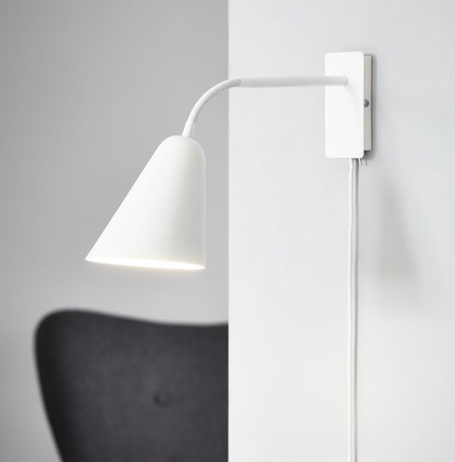 Zidna lampa Aksel White - detalj