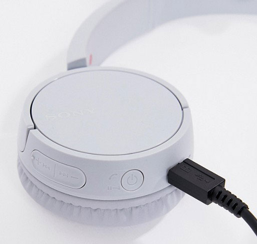 Sony WH-CH500 BlueTooth Slušalice Za Razgovor i Muziku - Sive - detalj