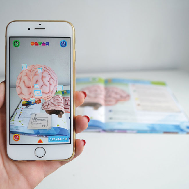 Enciklopedija Anatomija u uvećanoj stvarnosti Devar 4D knjiga - detalj