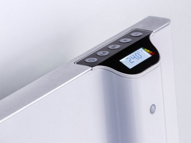 Zidni električni radijator sa dvostrukim sistemom grejanja Radialight Klima - detalj