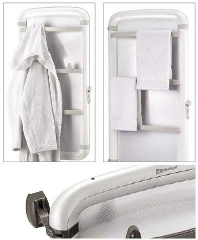 Zidna grejalica za kupatilo sa sušačem peškira Radialight Acanto 110 - detalj