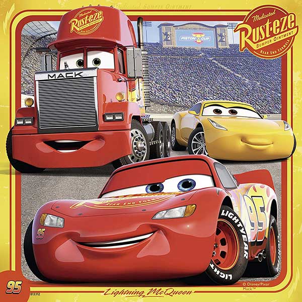 Ravensburger Puzle 3x49 Disney Cars 08015 - detalj