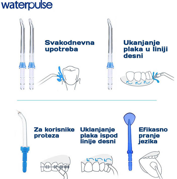 Oralni tuš za higijenu zuba WaterPulse V700 - detalj