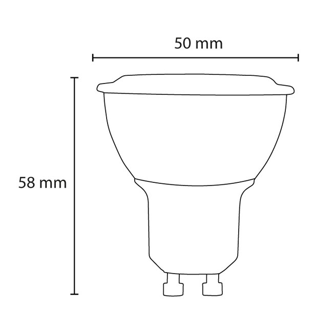 LED sijalica GU10 Dnevna svetlost 4.9W LSP-FS-W-GU10/5 - detalj