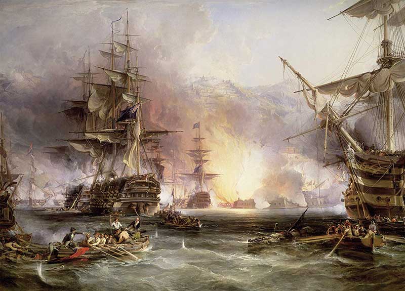 Puzzle 9000 delova - Napad na Alžir - Džordž Čejmbers Ravensburger 17806 - detalj