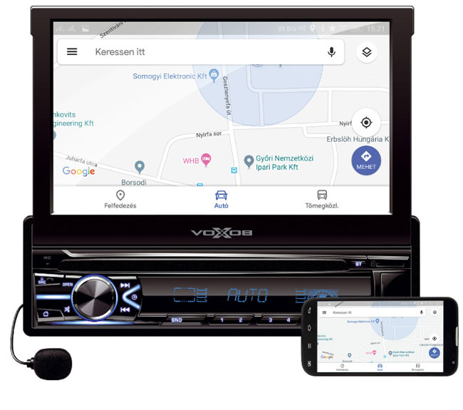 SAL Auto radio sa video plejerom Bluetooth Handsfree VB-X800 - detalj