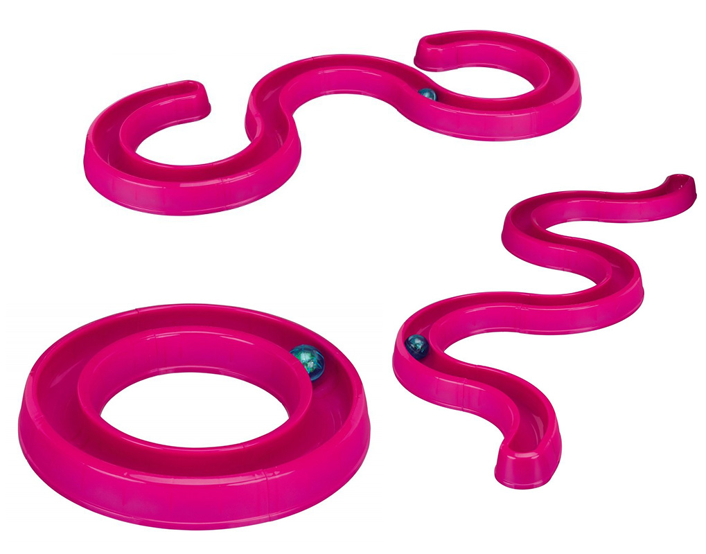 TRIXIE Igračka za mačku ZMIJICA sa svetlećom lopticom FLASHING BALL RACE - detalj