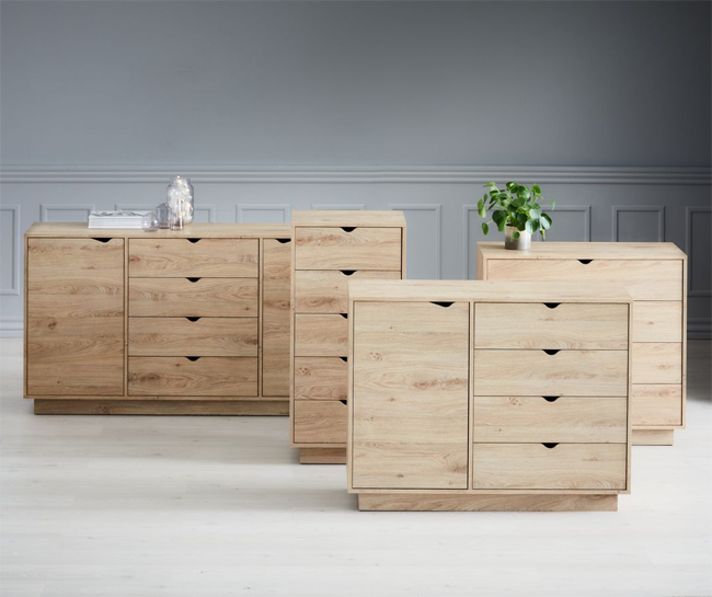 Komoda Monique 5 fioka Uska - detalj