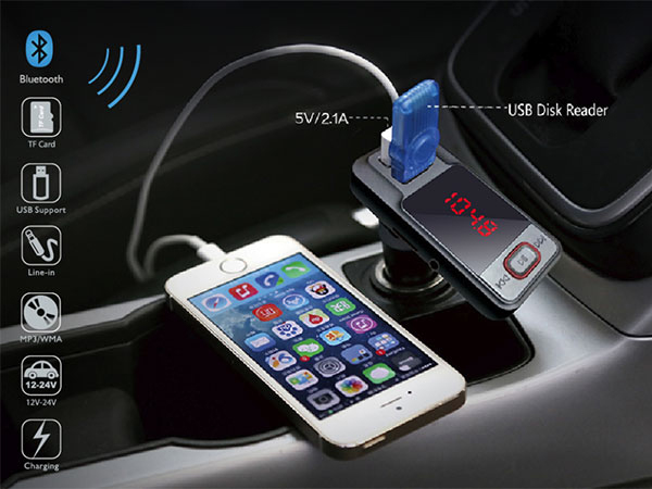 Xwave T04 Bluetooth FM transmiter za automobil - detalj