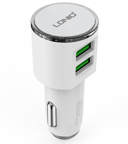 USB punjač iz priključka za upaljač u automobilu LDNIO DL-C29 - detalj