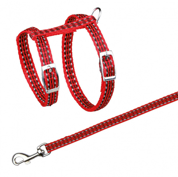 TRIXIE Am za mačke sa povocem i kopčama 22-42cm reflektujući - detalj