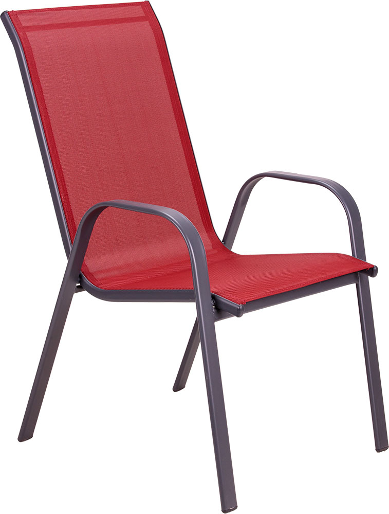 Kafe Garnitura Mabel Red - 4 Stolice i Sto Sa Staklom - detalj