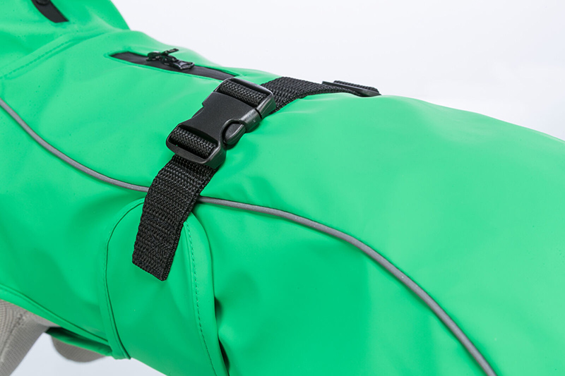 Kišni mantil za pse Vimy Green leđa 40cm Trixie 680233 - detalj
