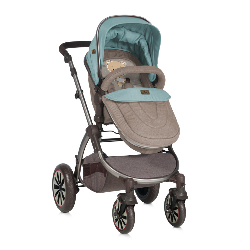 LORELLI Kolica za bebe AURORA set Beige and Green Bear - detalj
