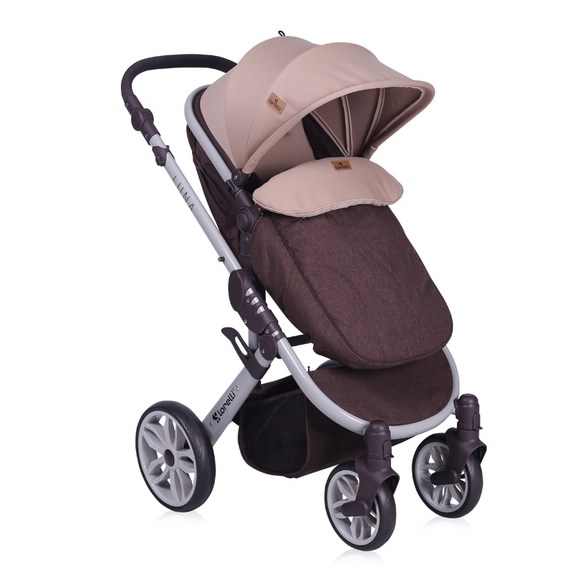 LORELLI Kolica za bebe LUNA Set 2 u 1 Brown and Beige - detalj