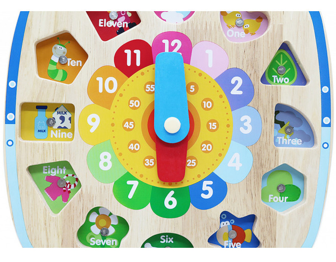 Pino Toys Edukativni sat sa elementima za uklapanje 8644 - detalj